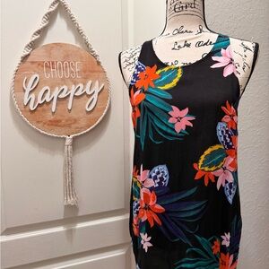 Old Navy Black Floral Top